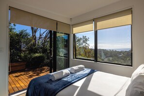 Casa luxo, varanda, vista para o mar | Roupas de cama premium, individualmente decorados