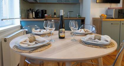 Cosy town house close to hiking, Casino, Spa, Games room.