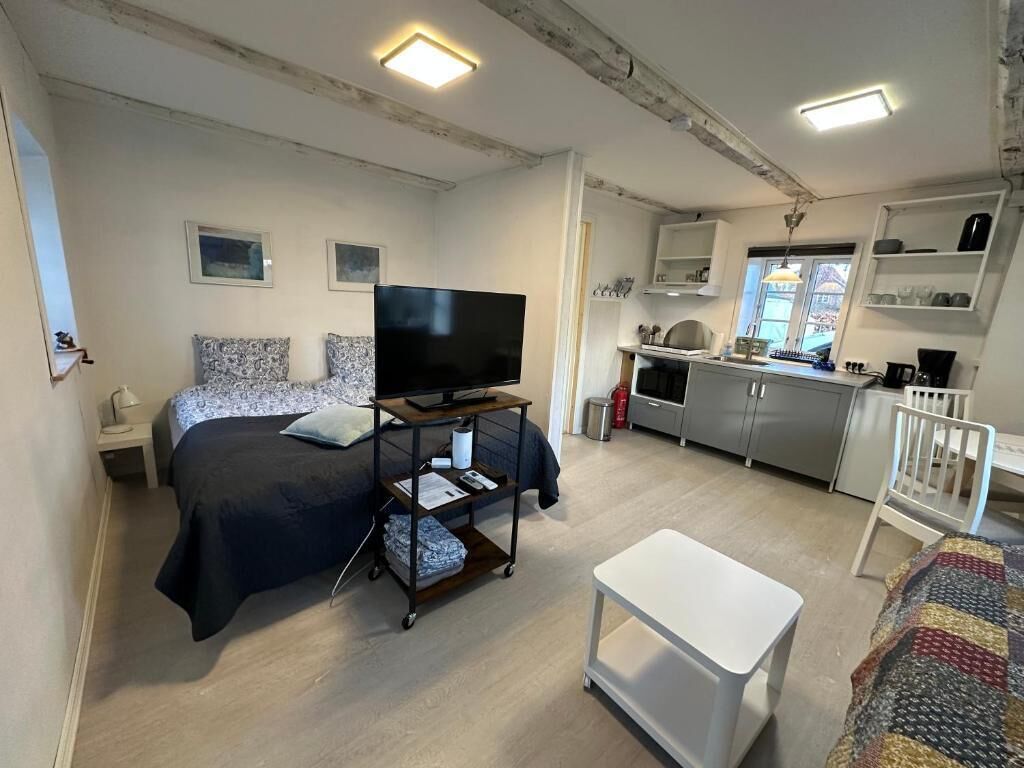 Perhestudio, patio, näköala pihalle | Silitysrauta/-lauta, ilmainen Wi-Fi