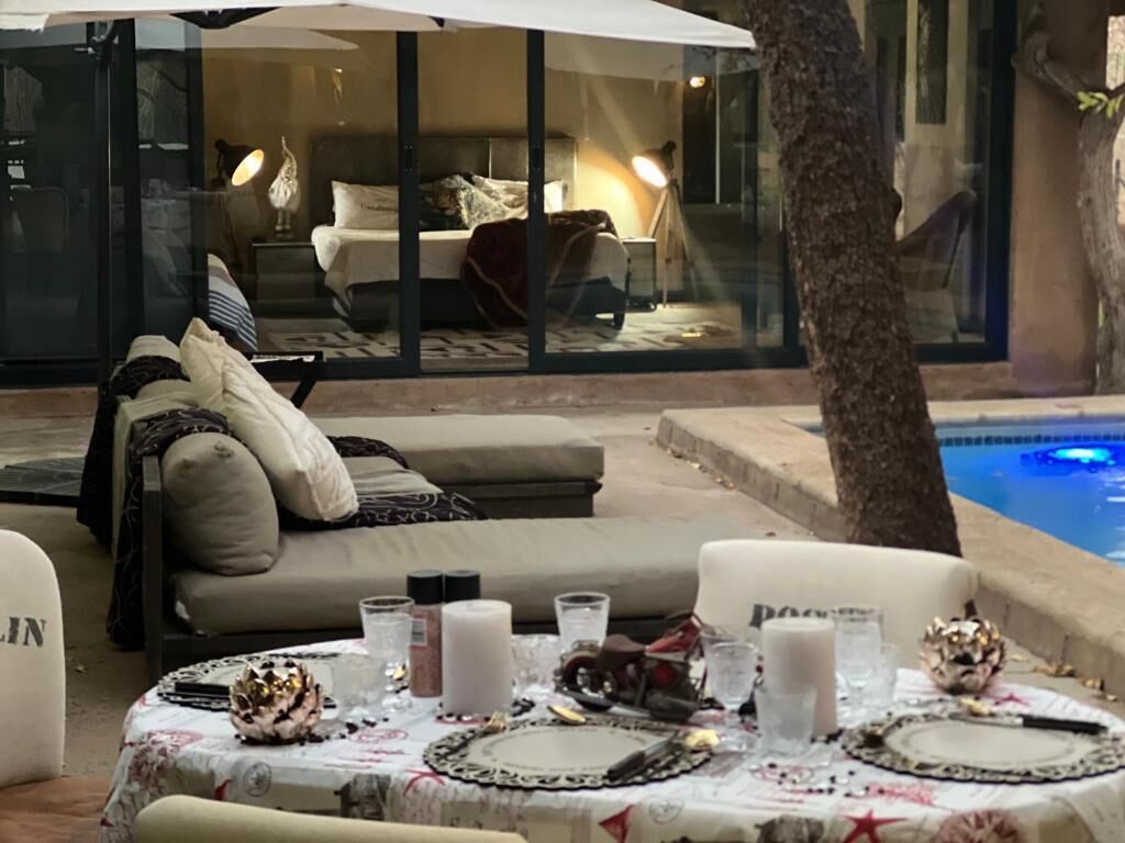 Deluxe Double Room, Patio, Valley View | Outdoor dining