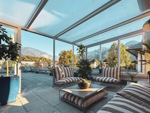Terrace/patio - Vacation apartment with 3 separate bedrooms (Bad Reichenhall)