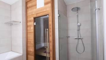 Shower, hair dryer