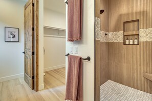 Hair dryer, towels