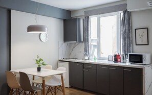 Fridge, microwave, stovetop, toaster - Comfort Double Room by Acropolis Cozy Suites, Acropolis Cozy Suites (Athens)