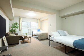 1 slaapkamer, een strijkplank/strijkijzer, gratis wifi