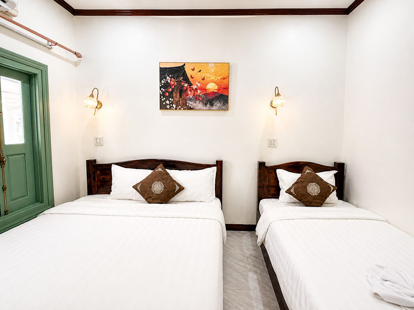 Family Triple Room, Non Smoking, Air conditioning | In-room safe, desk, laptop workspace, blackout drapes