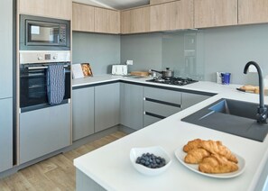 Fridge, oven, stovetop, toaster