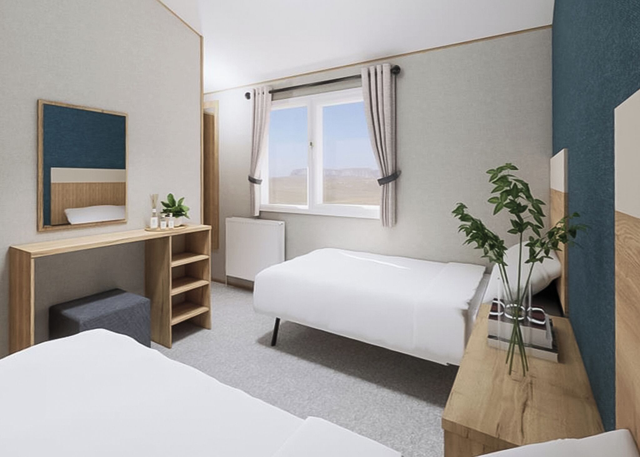 2 bedrooms, free WiFi