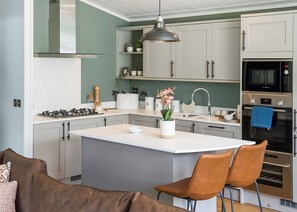 Fridge, oven, stovetop, toaster