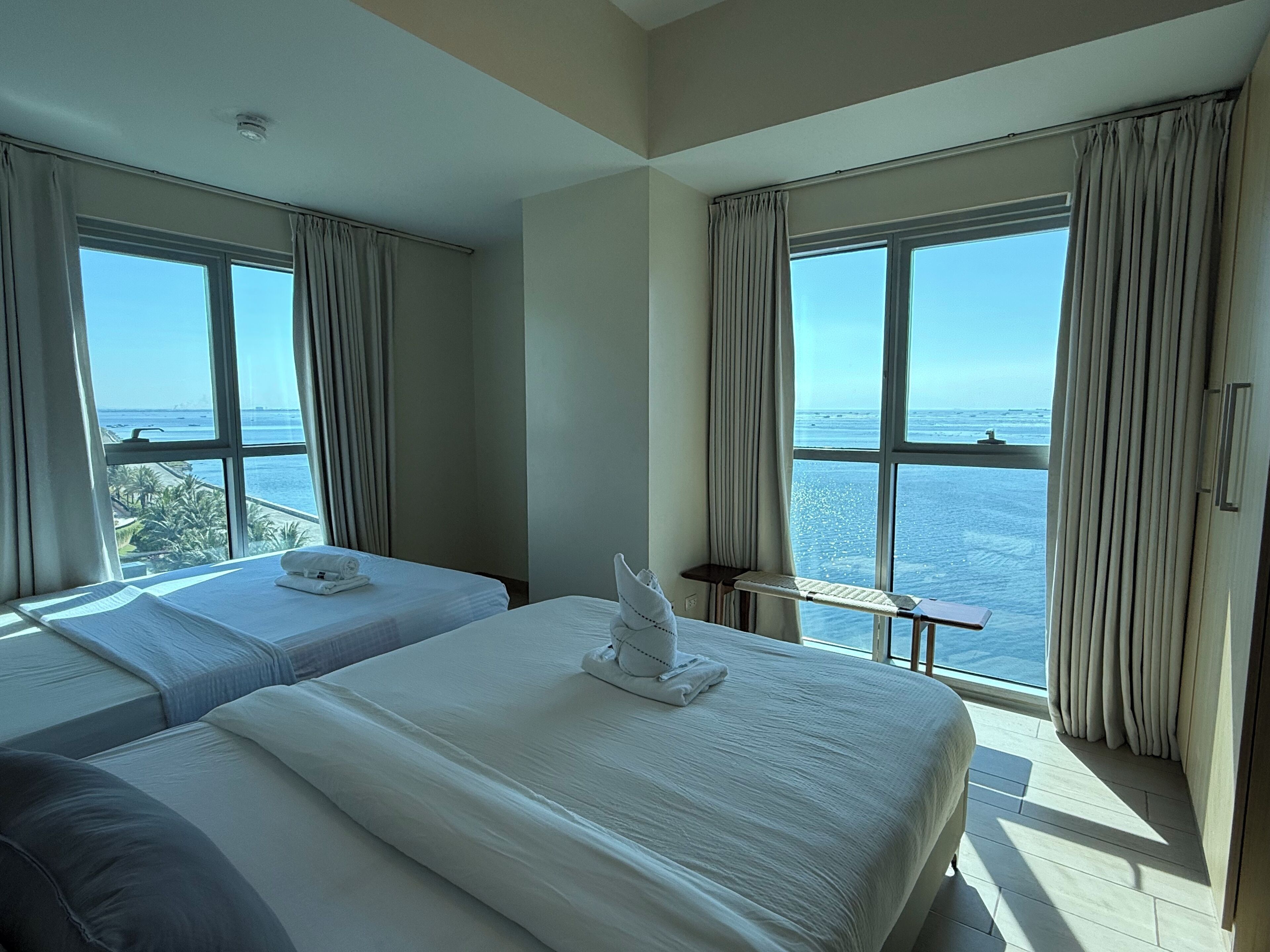 Appartamento Luxury, balcone, vista baia | Vista dalla camera