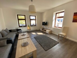 TV, table football, ping pong - Fewos4seasons vacation apartment 7 (Oberwiesenthal)