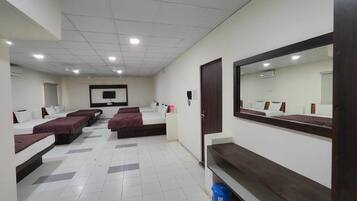 In-room safe, desk, laptop workspace, iron/ironing board