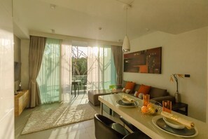 Living area - Two-Bedroom Oceanstone Apartment by Capital Pro (Bangtao)