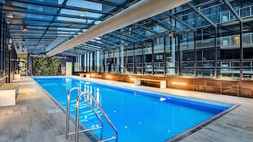 Indoor pool, a heated pool