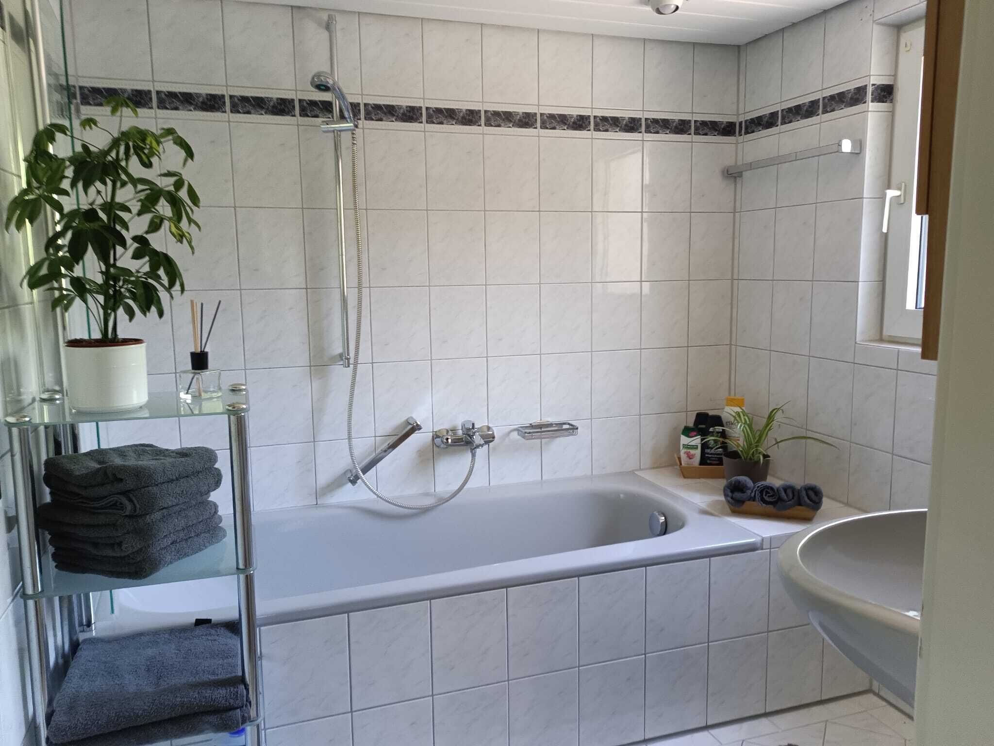 Handtücher, Seife, Shampoo, Toilettenpapier