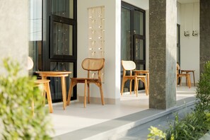 Monolocale comfort, vista giardino | Terrazza/patio