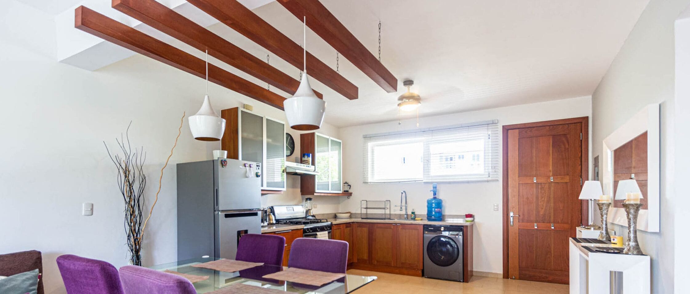 Appartement, 2 slaapkamers, balkon, uitzicht op tuin | Dineerruimte