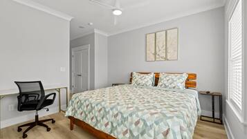 Iron/ironing board, travel crib, free WiFi, bed sheets