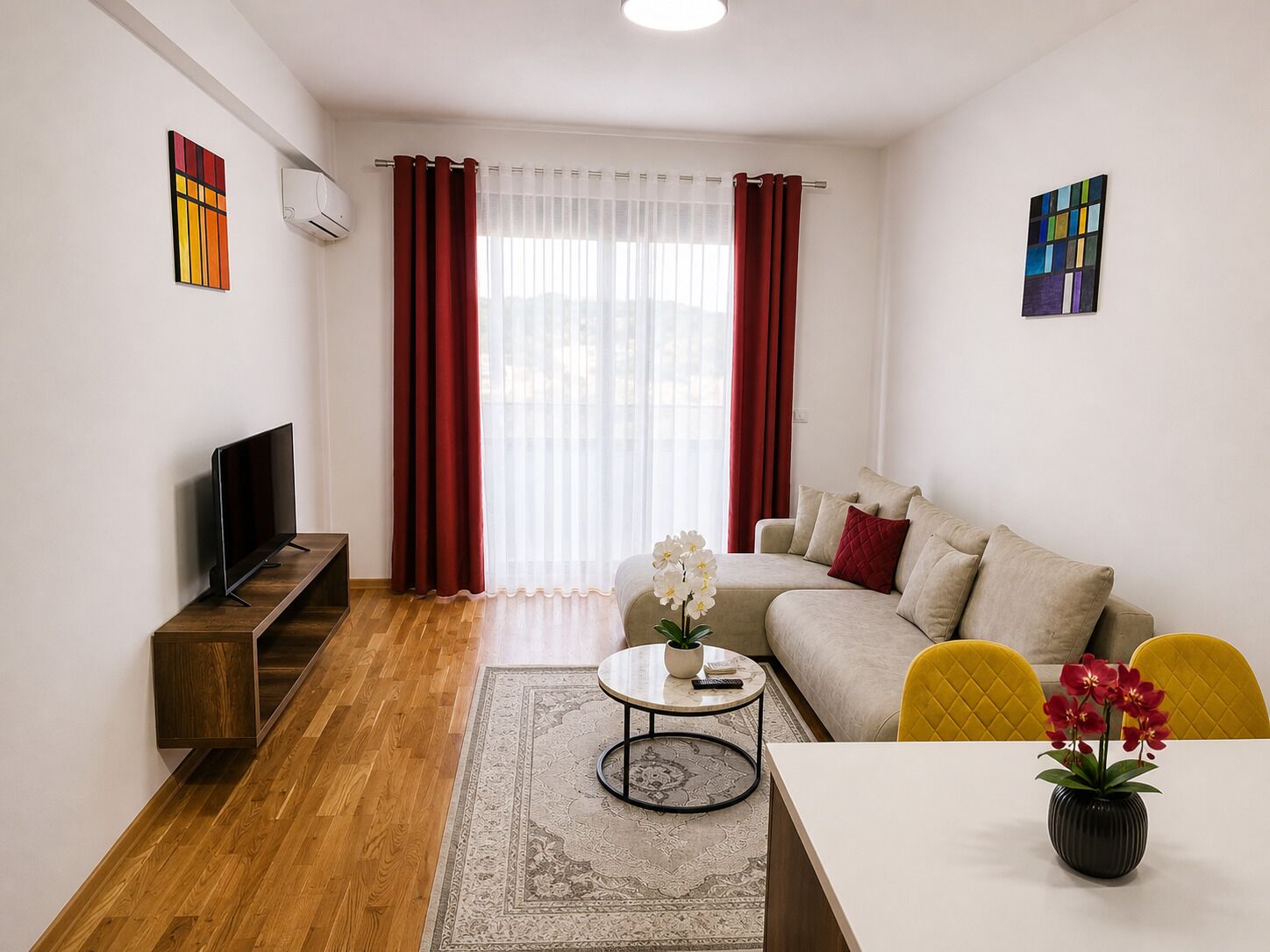 Family Apartment, Balcony, Garden View | Blackout curtains, iron/ironing board, free WiFi