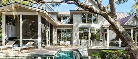 A heated pool