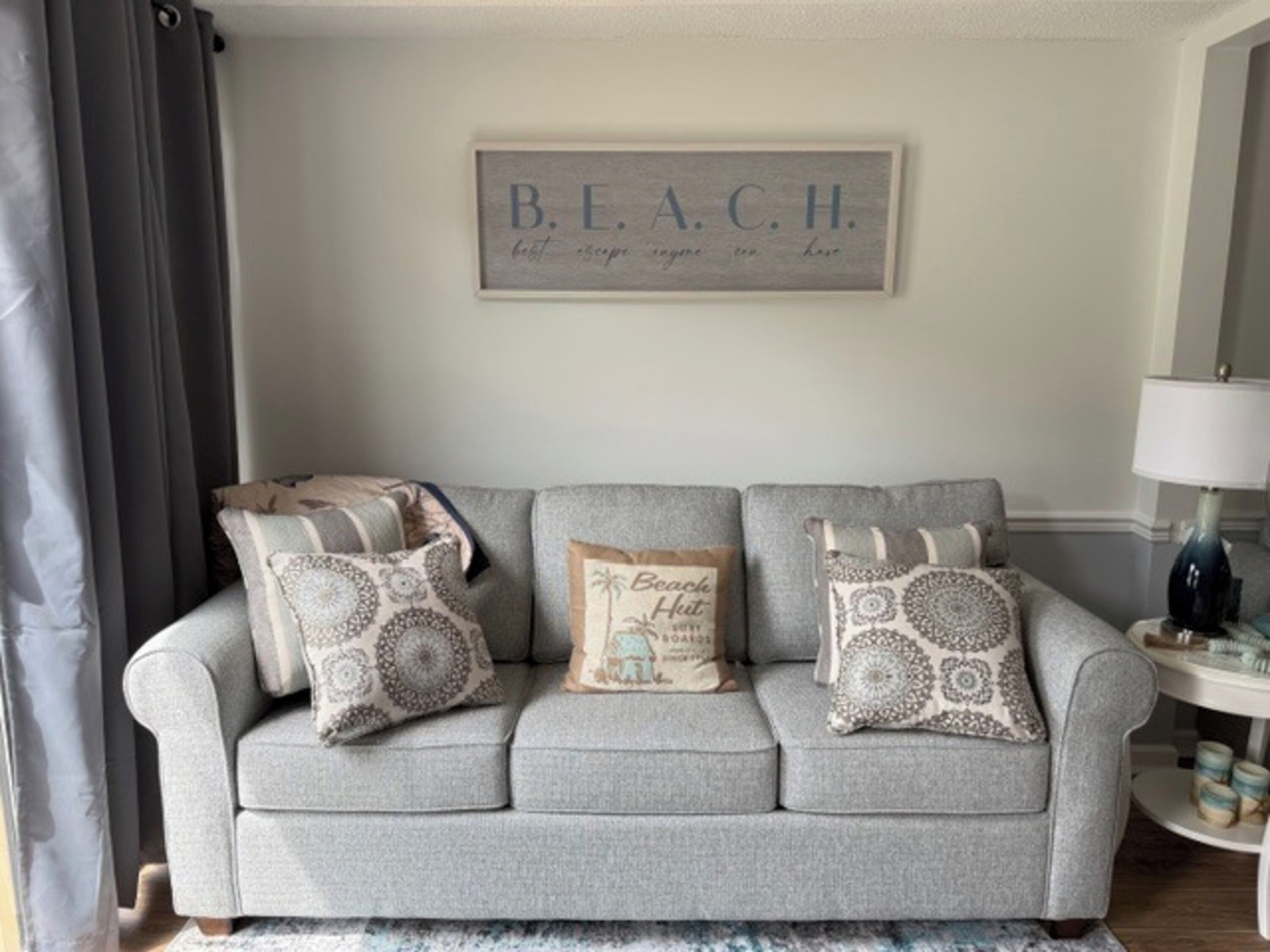 Comfort Condo, 1 Bedroom, Patio, Lake View | Living room | 42-inch Smart TV with digital channels