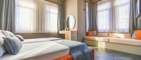 Premium bedding, free WiFi, bed sheets