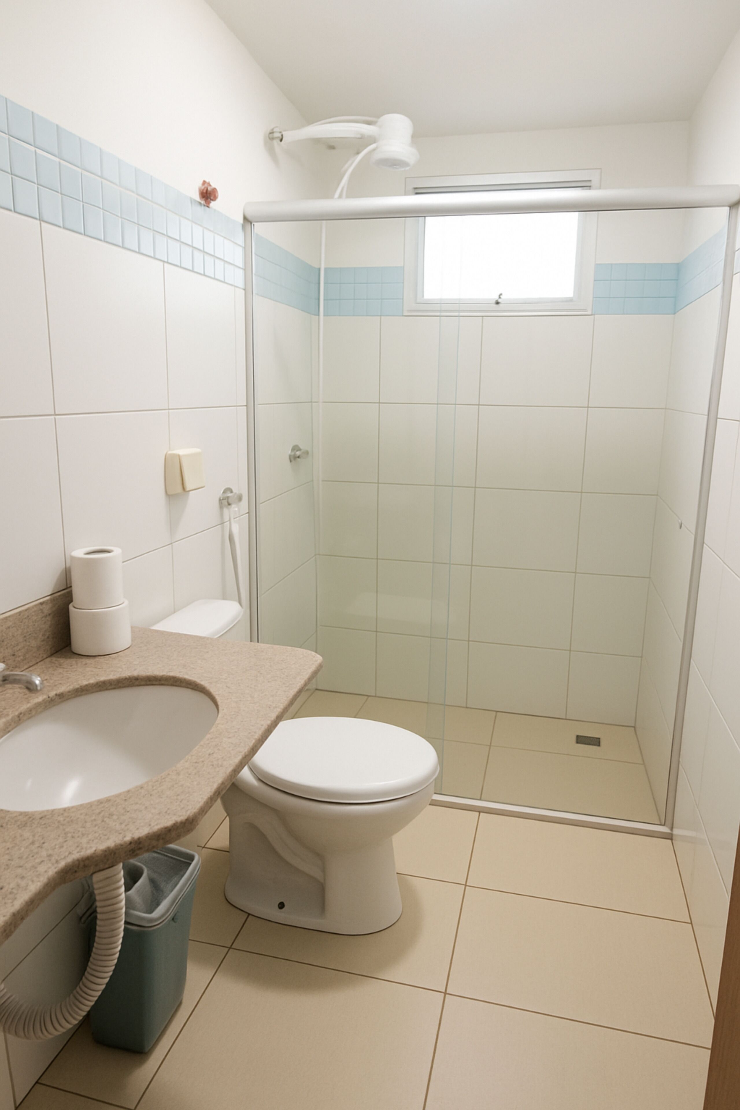 Superior Quadruple Room, Lanai, Partial Sea View | Bathroom | Shower, towels, soap, toilet paper