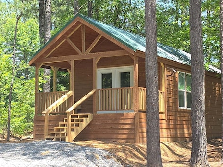 Exterior detail. Trail Haven at Stony Lonesome OHV Park