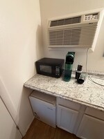 Desk, laptop workspace, free WiFi, bed sheets