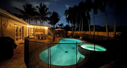 Luxe Family Retreat with Heated Saltwater Pool — Steps to the Beach!