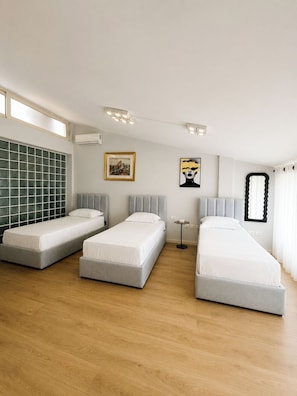 Chambre Triple Exclusive, vue jardin