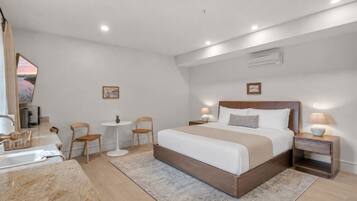 Desk, iron/ironing board, internet, bed sheets