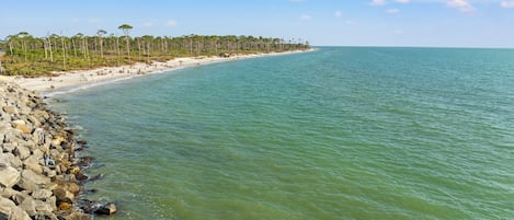 Beach nearby, white sand