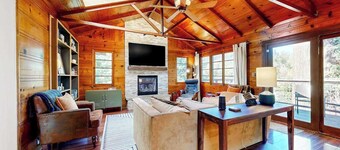 Forestville Riverfront Cabin with Hot Tub