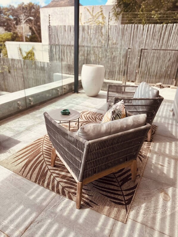 Habitación, 1 habitación, piscina privada | Terraza o patio