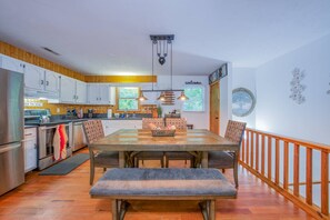 Dining - Riverfront Cabin, Fenced Yard, Firepit & Grill (Lake Lure)