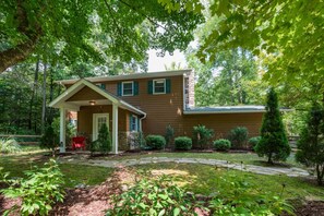 Exterior - Riverfront Cabin, Fenced Yard, Firepit & Grill (Lake Lure)