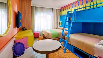 In-room safe, iron/ironing board, free cribs/infant beds, free WiFi