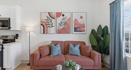 Boutique Loft w/ Patio, Rooftop Views + In-Unit W/D