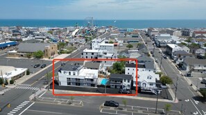 Aerial view - Jersey Shore Stay | 2 Beds, Free Parking, Pool (Seaside Heights)