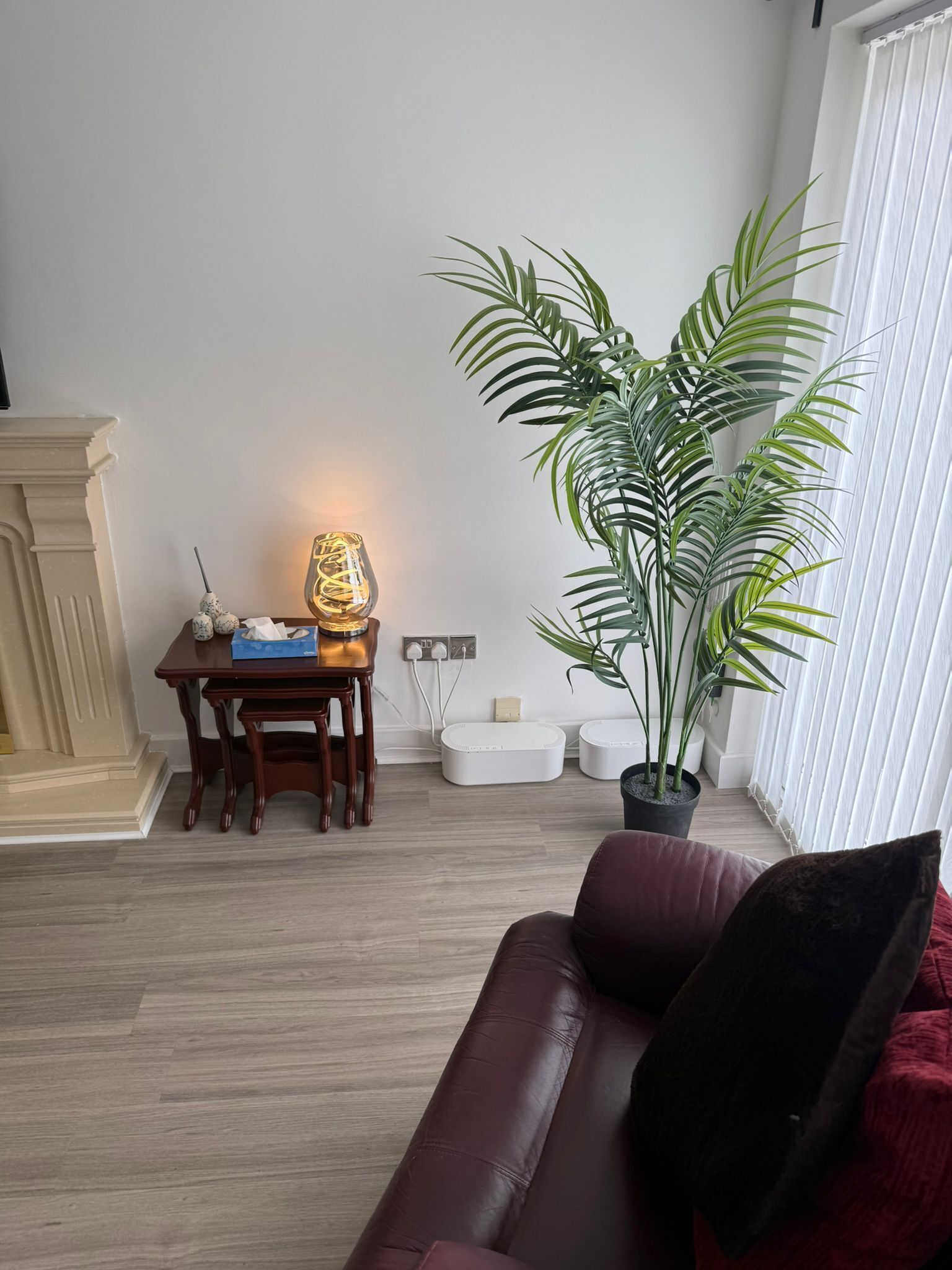 Smart TV, fireplace, video games, stereo