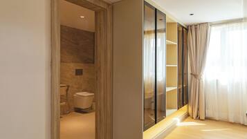 Presidential Suite, City View | Bathroom | Shower, slippers, towels, soap