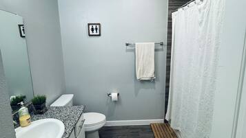 Towels, soap, toilet paper
