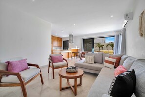 House, Multiple Beds, Pool Access, Partial Ocean View (Casa Chula Vista) | Living area - Stunning & Beautiful House With Private Pool (Cabo San Lucas)