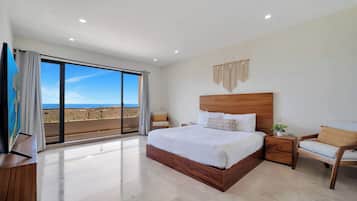 Casa, varias camas, acceso a la alberca, vista parcial al océano (Casa Chula Vista) | 3 habitaciones, decoración personalizada y muebles diferentes