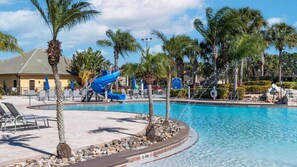 Pool - Spacious 6BR/5BA Paradise Palms Villa with Private Pool, Game Room & Resort Amenities - 5 Miles to Disney (Kissimmee)