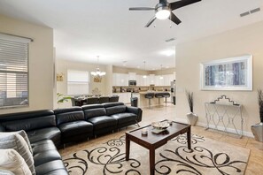 TV, stereo - Spacious 6BR/5BA Paradise Palms Villa w/ Pool & Game Room - Near Disney (Kissimmee)