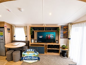 Ferienhaus, 3 Schlafzimmer, Raucher, Terrasse | Wohnzimmer