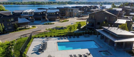 A heated pool