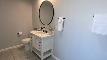 Hair dryer, towels
